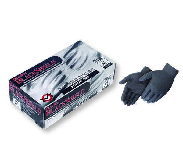 Img of Duraskin 5mil Black Disposable Nitrile Gloves, Powder-Free - X-Large per Box